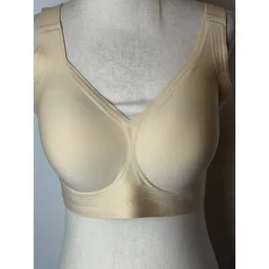 LetsJoli Jelly Bra Women Large Beige NWT Wireless Push Up Full Coverage Support thumbnail 7