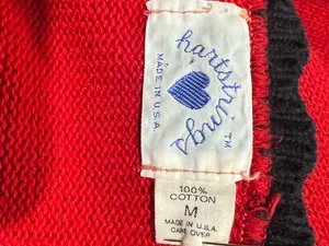 Vintage Goose Cardigan Sweater 90s Novelty Knit Heartstrings M thumbnail 2