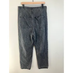 Rag & Bone Women 29 Dark Grey Acid Wash High Rise Carpenter Barrel Jeans thumbnail 5