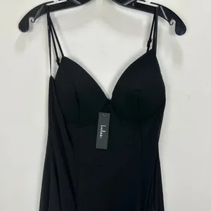 Lulus Elisha Black and White Sleeveless Maxi Dress Formal Evening XL NWT thumbnail 10