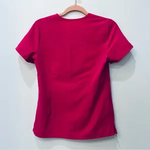 Figs Womens Catarina One Pocket Scrub Top Size XXS Hot Pink thumbnail 6