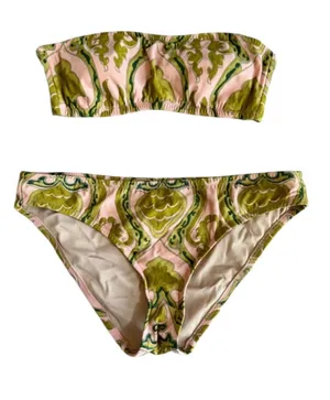 Pink And Green Paisley Jcrew Bikini thumbnail 1