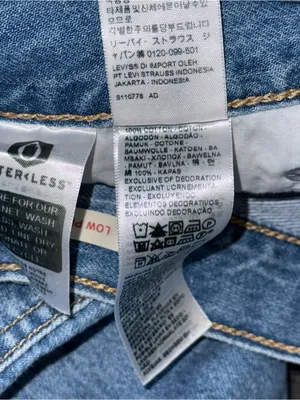 Levi’s Low Pro Straight Jeans Relaxed Slouchy Womens Sz 30 Distressed Blue Denim thumbnail 9