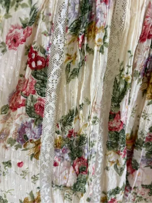 LOVESHACKFANCY EXLEY MIDI SHINNING JEMSTONE DRESS floral cottagecore lace thumbnail 7