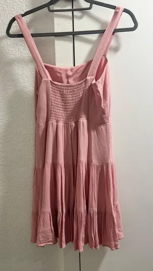 Button Tiered Mini Dress thumbnail 2
