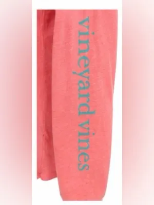 Vineyard Vines coral long sleeve whale graphic cotton tee size M thumbnail 4
