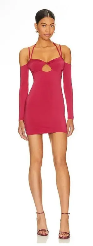 New!‎ Lovers and Friends Tigre Mini Dress In Red Sz Small $178 thumbnail 1