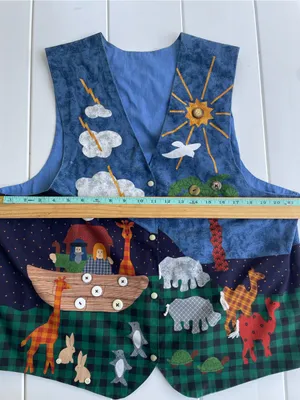Unbranded Noah’s Arc Button Up Vest, Size XL thumbnail 4