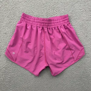 Lululemon Hotty Hot Shorts High Rise 4" Sonic Pink Athletic Athleisure Women 6 thumbnail 3