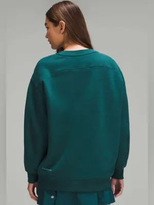Lululemon Perfectly Oversized Storm Teal Crewneck Sweatshirt thumbnail 2