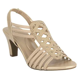 NWT Jones New York Strappy Slingback Dress Sandals JNY-DANELY Soft Gold 9M thumbnail 1