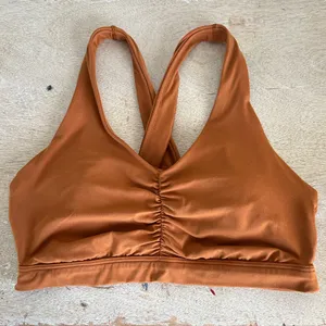 Aerie Offline Ruched Front Racerback Bra thumbnail 3