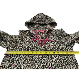 Jennifer Moore Jenni Intimates Women’s Sleep Hoodie Dress Leopard Size XS #D1 thumbnail 7