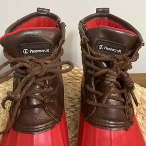 Prospector red and brown boots size 7 thumbnail 4