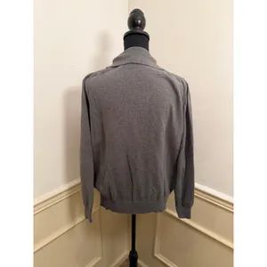 Pact Johnny Collared Polo Pullover Sweater Eco Gray Organic Cotton Minimalist thumbnail 5