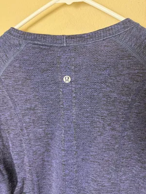 Lululemon Swiftly Tech Round Neck Navy Blue Heather Size 10 thumbnail 7
