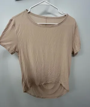 lululemon athletica Short Sleeve Scoop Neck Top - cream thumbnail 1