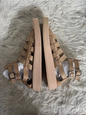 Pilcro Women’s Tan Woven Gladiator Sport Leather Sandals Size 38 thumbnail 10