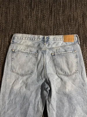 Aeropostale Jeans Low Rise Skater Straight Leg Light Wash Distressed Size 14 thumbnail 3