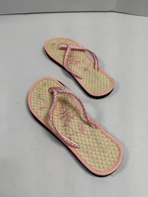 Beautiful Bamboo Seagrass Footbed‎ Flip Flop - Size 7.5. thumbnail 6