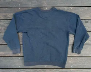 Navy blue Vintage 90s Timber Wolf Country Embroidered Croft & Barrow Sweatshirt thumbnail 5
