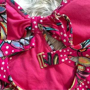 Tabitha Brown x Target Pink Floral One Piece Cutout Swimsuit Swim Suit XXS new thumbnail 9