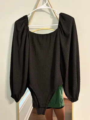 SheIn Black body suit thumbnail 1