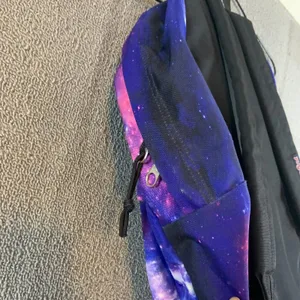 JanSport SuperBreak Backpack Unisex Large Purple Galaxy Nebula Print thumbnail 8
