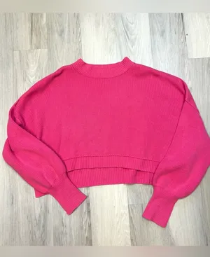 Free People Easy Street Pullover Cropped Sweater thumbnail 3