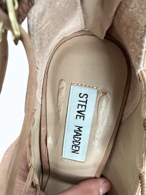 Steve Madden Prazed Caged Pumps Sand Nubuck NWT Sz 7 thumbnail 7