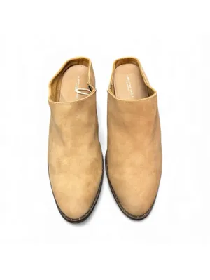 (RC) American Eagle Women's Tan Block Heel Mule Clog Slide Booties Size 10 Shoes thumbnail 2