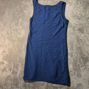 Horny Toad Samba Wave Tank Dress Medium Blue Organic Cotton Tencel Sleeveless #1 thumbnail 9