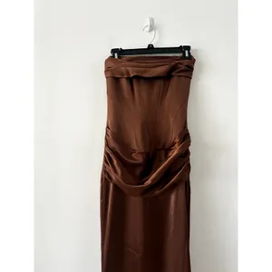 Anthropologie Mare Mare Odette Strapless Corset Chocolate Brown Maxi Dress NWT thumbnail 3