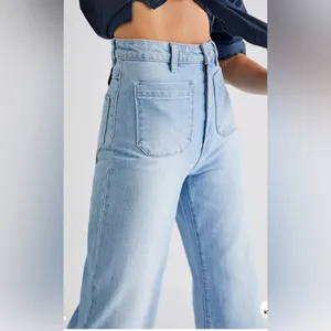 Rollas Sailor High Rise Wide Leg Jean Size 26 Light Blue‎ Wash thumbnail 3