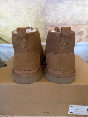 NEW UGG Women’s Neumel Suede Wool Lace-Up Chestnut Ankle Chukka Boots, Size 10 thumbnail 6