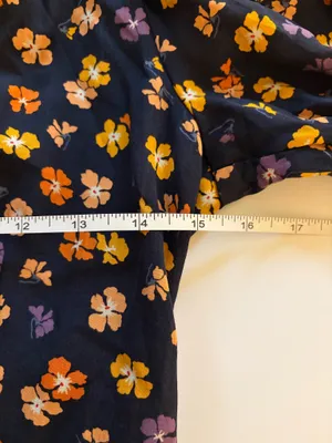 NWT! Madewell Navy Floral Button Dress thumbnail 8