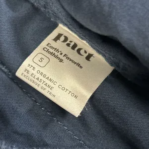 Pact Shorts Womens Small Navy Blue Stretch Organic Cotton Pockets Pull On thumbnail 3