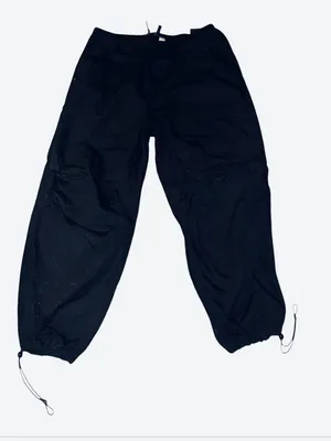 Divided Black Elastic Waist Cargo Joggers thumbnail 1