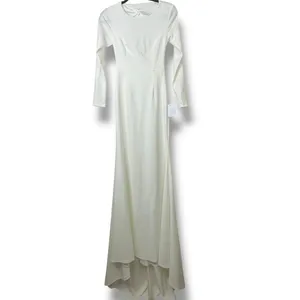 NEW Lulus Luxe Bridal Eloquent Endearment White Backless Maxi Wedding Dress thumbnail 5