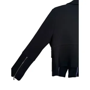 Anthropologie‎ Women's Surin Ponte Knit Moto Blazer Jacket Black Size Medium thumbnail 11