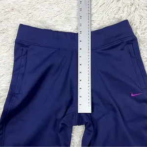Nike‎ Therma-Fit Women's Blue Straight Leg Sweatpants Fleece Lined Size Small thumbnail 4