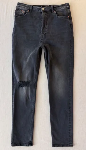 We The Free Distressed High Rise Skinny Jeans Womens 31 Black thumbnail 1
