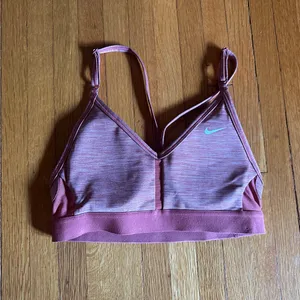 Nike Women's Indy Canyon Rust LS Padded V-Neck Sports Bra, Size XS, NWOT thumbnail 3
