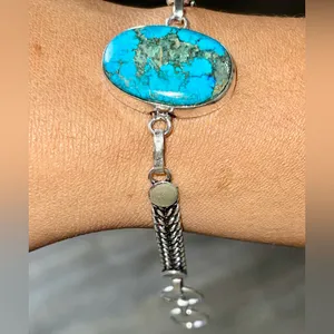 Cloud Mountain Turquoise Bracelet 7” thumbnail 3