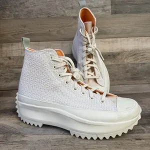 Converse Run Star Hike Hi Egret Peach Dream Platform Sneakers Size M9 W10.5 thumbnail 1