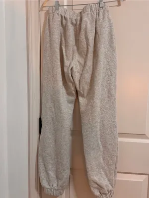 Brandy Melville Light Gray Sweatpants with Elastic Waist thumbnail 3