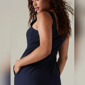 NWT Athleta Passenger Jumpsuit navy blue color Size Small thumbnail 6