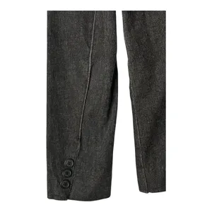 White House Black Market Dark Denim Blazer Fitted Jacket‎ Pintuck Pleated Coat thumbnail 9
