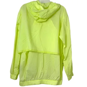 Lululemon Lab Translucent Lightweight Windbreaker Jacket Sz 8 Lime Green EUC thumbnail 5