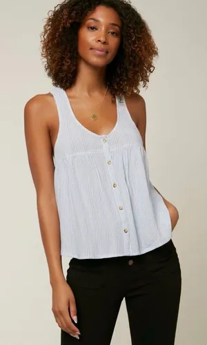 O’Neill Meyer top smocked blouse XS thumbnail 1